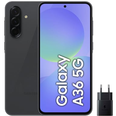 Samsung Galaxy A36 5G 6,7'' 256GB Black+ Cargador [Version Internationale]