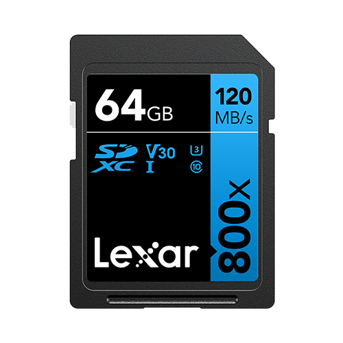 Lexar LSD0800064G-BNNNG mémoire flash 64 Go SDXC UHS-I Classe 10 - Neuf