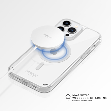 Carcasa antigolpes magnética antibacteriana invisible para Apple iPhone 13 Pro Max, Transparente
