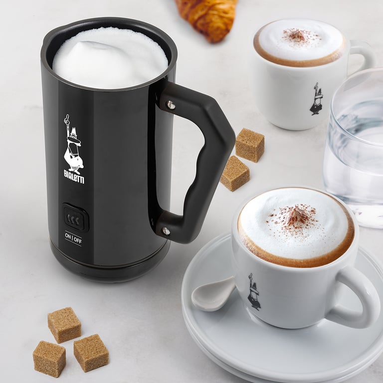 Bialetti MKF02 Mousseur/Chauffe-lait automatique Noir - Neuf