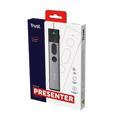 Trust Kazun mando a distancia RF de aluminio, negro
