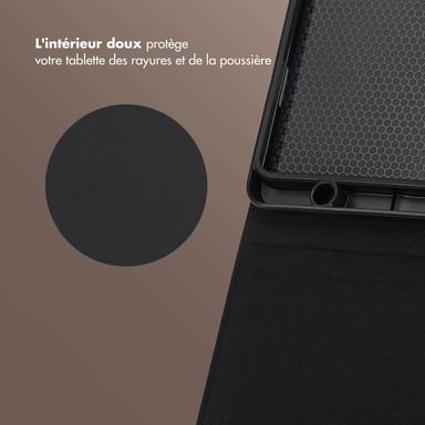 Selencia Coque tablette Riva pour Samsung Galaxy Tab A9 Plus - Noir