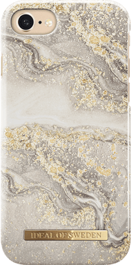 Apple iPhone 6/7/8/SE/SE22 Sparkle Greige Marble Fashion Case Ideal Of Sweden