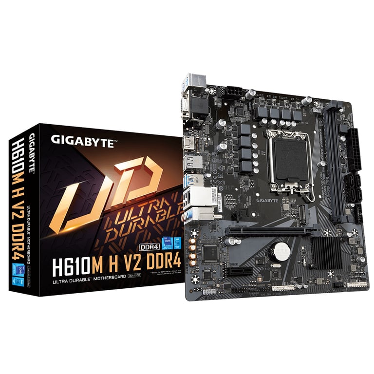 GIGABYTE H610M H V2 DDR4 carte mère Intel H610 Express LGA 1700 micro ATX Neuf