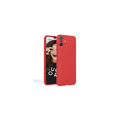 JAYM - Coque Silicone Premium Rouge pour Xiaomi Redmi Note 11S 5G / Note 11T 5G - 100% Silicone et Microfibre - Renforcée et Ultra Doux