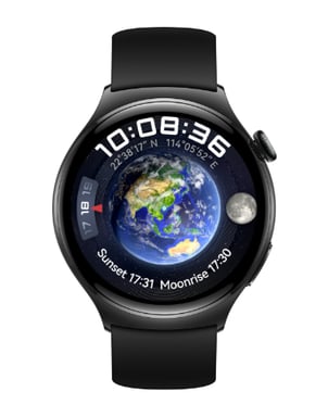 Huawei WATCH 4 3,81 cm (1.5'') AMOLED 46 mm Numérique 466 x 466 pixels Écran tactile Noir Wifi GPS (satellite)
