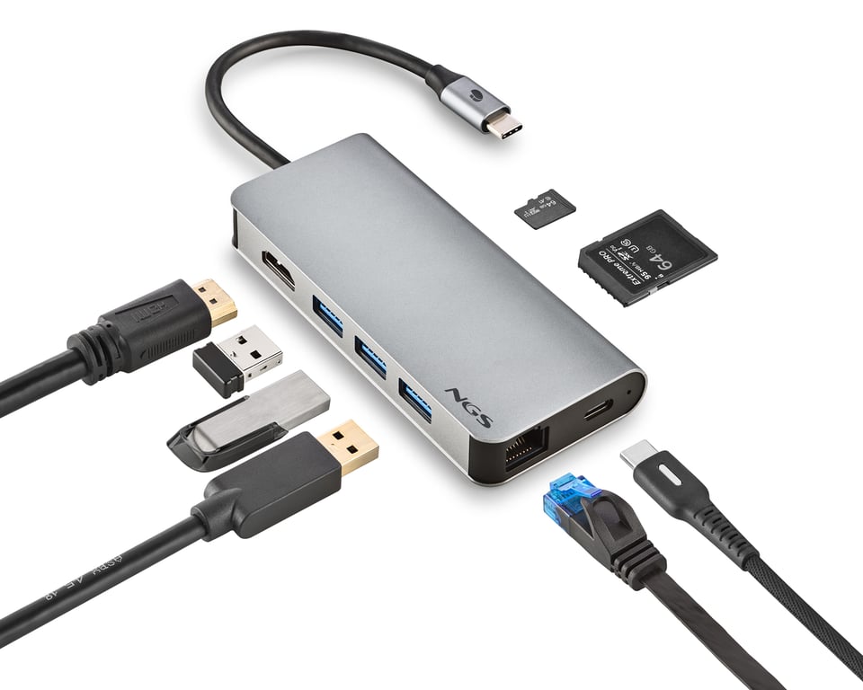 NGS WONDER DOCK 8 USB 2.0 Type C - vue 3