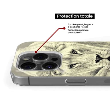 Coque en silicone - Compatible pour Google Pixel 8 Pro - design lionne