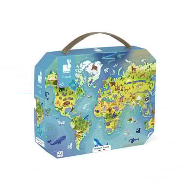 Puzzle infantil de 100 piezas: La vuelta al mundo