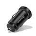 Swissten Cargador de coche USB-C 20W / USB-A para smartphone con cable USB-C 60W 1m Negro