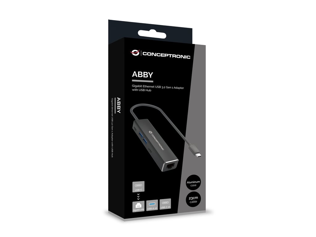 Conceptronic ABBY13B station d'accueil Avec fil USB 3.2 Gen 1 3.1 Gen 1 Type C Neuf - vue 3