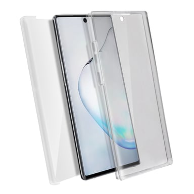 Coque Samsung Galaxy Note 10 Plus Arrière Rigide Avant Souple Transparent