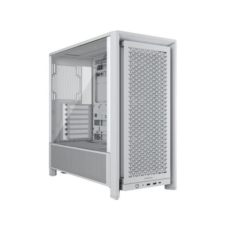Boîtier PC - CORSAIR - FRAME 4000D RS - Moyen-tour - Blanc - CC-9011313-WW - Neuf