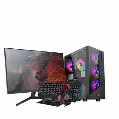 Pack Complet Pc Gaming RONIN A56 RTX56, Ryzen 5 5600, RTX 5060, RAM 16GB DDR4, M.2 1TB, Win 11 Pro, Ecran 27'', Périphériques