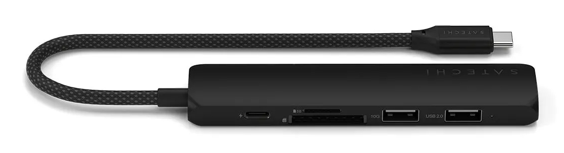 Satechi ST-P6SK hub & concentrateur USB Type-C 10000 Mbit/s Noir - Neuf