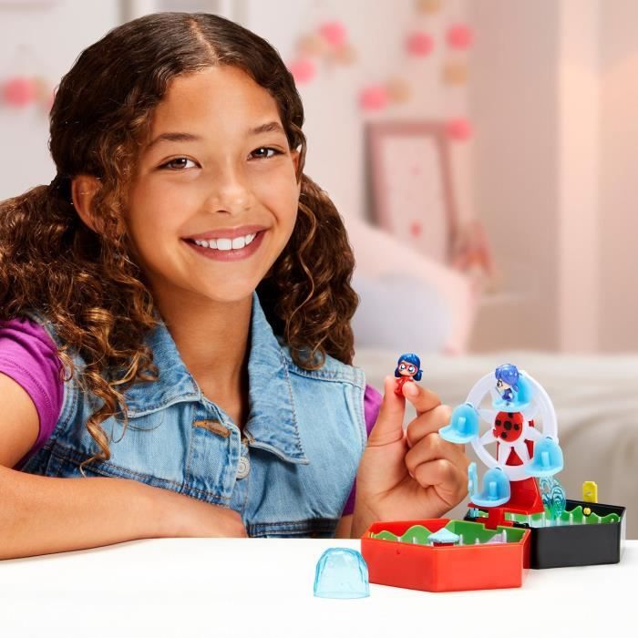 Miraculous Ladybug - Mini univers Chibi Parc d'attractions - Mini figurines Marinette et Climatika incluses - P50553 - Neuf