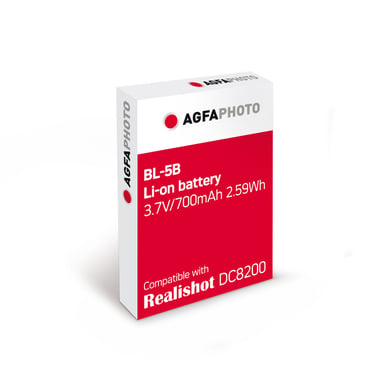 AGFA PHOTO - Batería de litio BL-5B para cámaras compactas Agfa DC8200