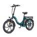 HillMiles MilePort 1 Bicicletta elettrica - Motore 250W Batteria 36V13Ah Pneumatici da 20 pollici Freni a disco meccanici - Verde