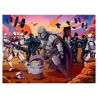 Puzzle XXL 200 piezas - Star Wars : El Mandaloriano para niños