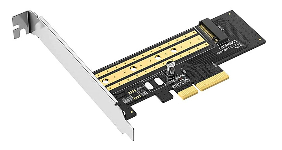 UGREEN Adaptateur de Carte PCI Express .2 NVME SSD 2230 2242 2260 et 2280 Supporte Windows Mac OS Linux 70503