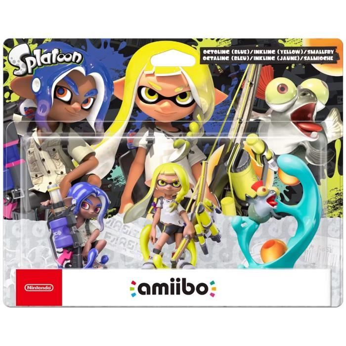 Figurine Amiibo Splatoon Octaling + Inkling + Salmioch Nintendo - vue 4