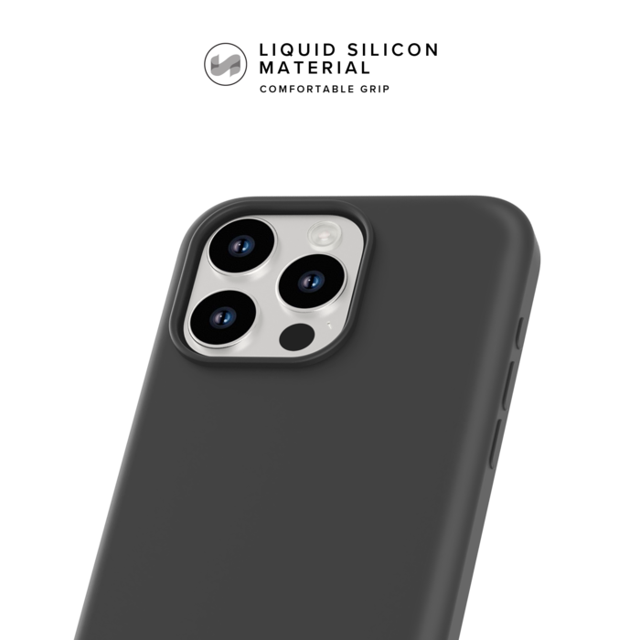 Funda de silicona con MagSafe para iPhone 15 Pro Negro - Apple