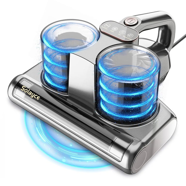 Nettoyeur Anti-Acariens Intelligent Double-Cuve Solayce Bv200, Puissance 500W, Aspiration 16000Pa, Capacité 0.6L, Air Chaud 60?, Lumière Uv Et Filtration Hepa - Bon État