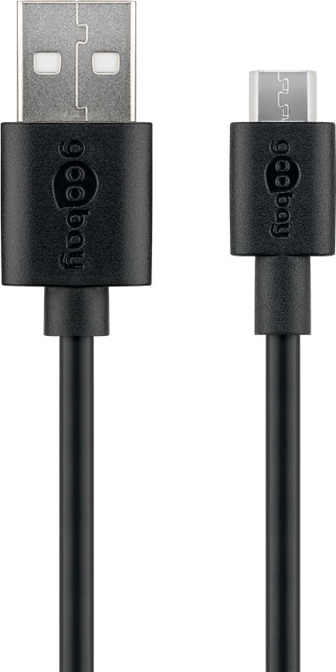 GOOBAY  46800 c&acirc;ble USB USB 2.0 1 m USB A USB B Noir - Neuf