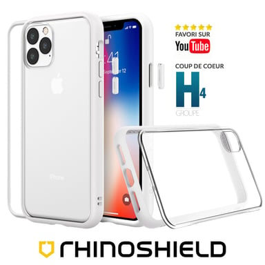 Funda RhinoShield compatible con [iPhone 13 Mini] Mod NX - Protección delgada personalizable con tecnología de absorción de impactos [sin BPA] - Blanco