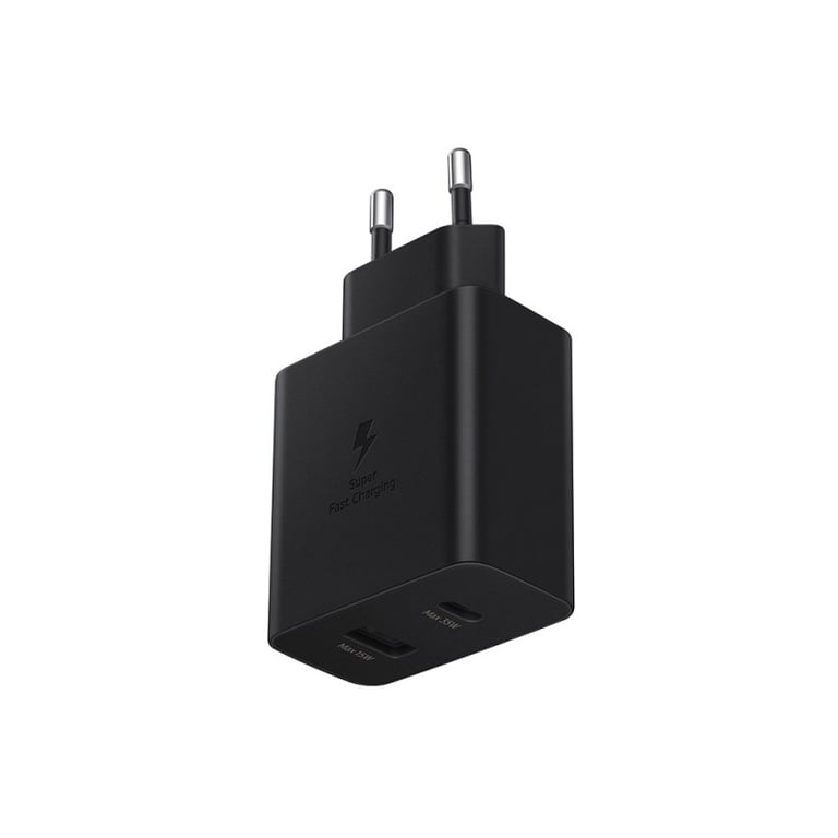Samsung EP-TA220NBEGEU - Adaptateur Secteur Duo USB Type C & USB A - 35W, Noir (Emballage Original) - vue 4