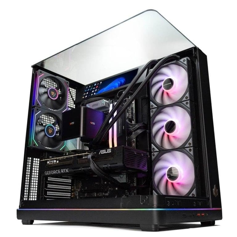 PC de bureau PcCom Ultimate AMD Ryzen 7 9850X3D 2TB SSD RTX 5080 V2 Windows 11 Pro - vue 4