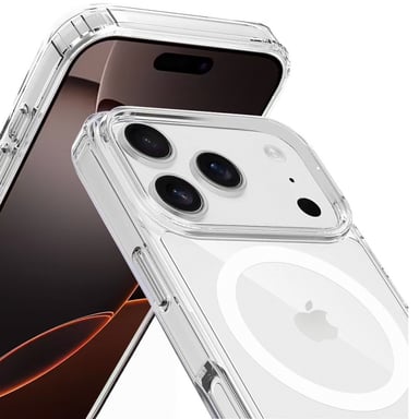 EVETANE Coque iPhone 17 Pro Max Transparente Compatible Magsafe + 2 Vitres Protection Ecran