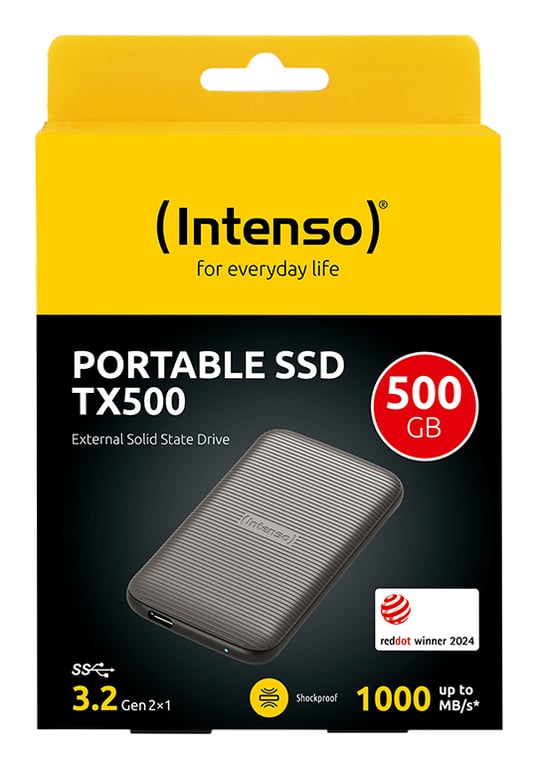 Intenso LesenSchreiben bis zu 1000 MB/ /500GB 500 Go USB Type C 3.2 Gen 2 3.1 Gen 2 Neuf - vue 2