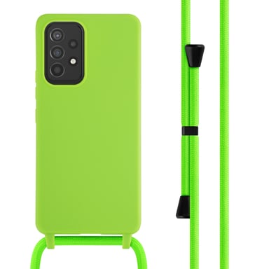 imoshion Coque en silicone avec cordon pour Samsung Galaxy A53 - Fluor Groen