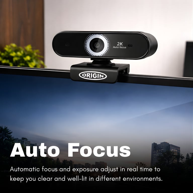 Origin Storage USB 2K Full HD webcam 5 MP 2592 x 1944 pixels USB 2.0 Neuf - vue 2
