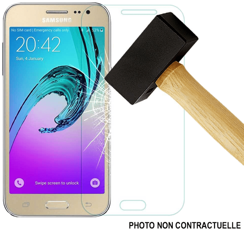 Film verre trempé compatible Samsung Galaxy J1 2016