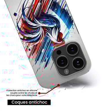Funda de silicona - Compatible con Google Pixel 8a - diseño coq francais