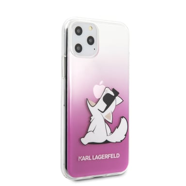 Custodia Karl Lagerfeld per iPhone 11 Pro Max rosa Choupette Fun