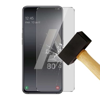 Film verre trempé compatible Samsung Galaxy A80 / A90
