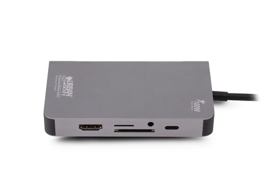 Urban Factory TCM16UF Docking Station Wired USB 3.2 Gen 1 (3.1 Gen 1) Type-C Grigio