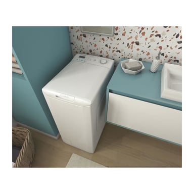CSTG - Lave linge top 27L, 7 kg, 1200 trs/min - Classe C - Blanc