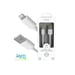 Câble iPhone / Galaxy / Google - USB vers Lightning 2.4A - 1,5 mètres - Collection POP - Blanc
