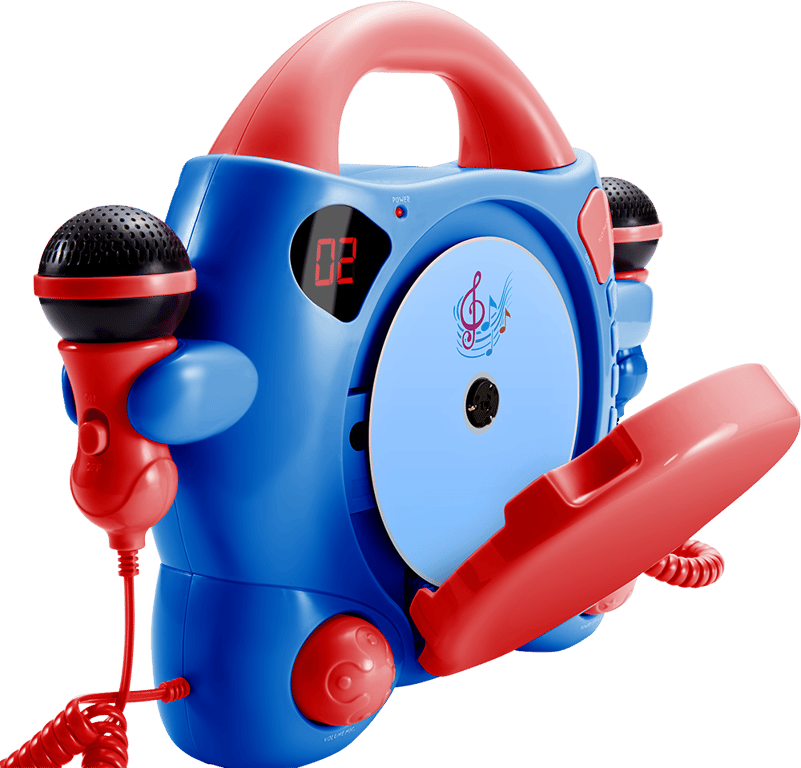 Reproductor de CD Bigben CD59, azul y rojo, para personalizar