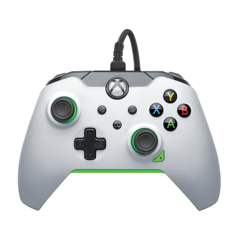 PDP Manette filaire: Blanc fluoPour Xbox Series X|S, Xbox One et Windows  10/11 - Pdp