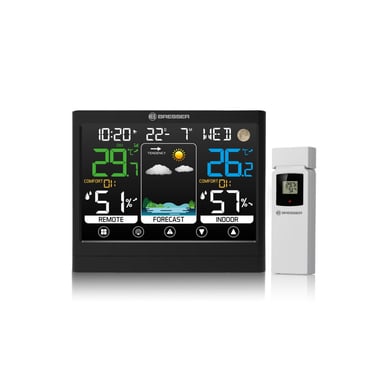 Bresser Station météo MeteoTemp BF écran tactile couleur capteur extérieur