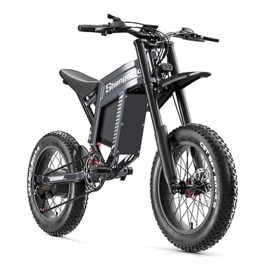 VéLo Électrique Shengmilo S900 | Vitesse Max 65 km/h | Autonomie 60 km | Moteur 1000W*2 | Batterie 60V 30Ah | Pneus 20 Pouces