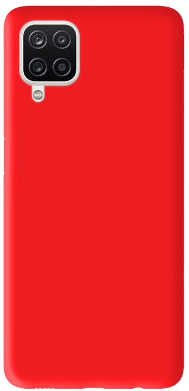 Coque silicone unie compatible Mat Rouge Samsung Galaxy A12 5G
