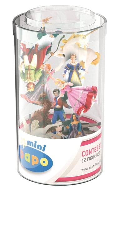 Papo Mini PLUS Monde enchanté Tube 12 pcs Neuf