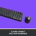 Logitech Wireless Combo MK220 clavier Souris incluse Bureau USB Français Noir