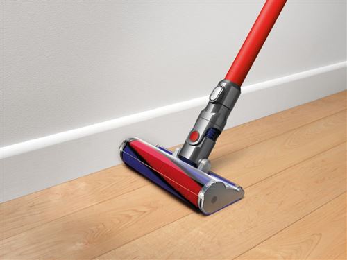 Dyson V11 Fluffy Aspiradora escoba 2 en 1 Batería Secar Sin bolsa Níquel, Rojo